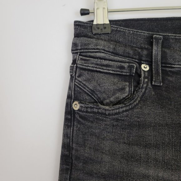 AgoldE Sophie High Rise Skinny Distressed Jean in Silence, Dark Grey - Picture 5 of 13